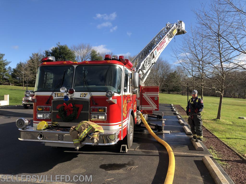 December 6, 2020 - Members participate in a pump drill in Hilltown Township.